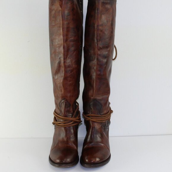 Freebird Steven Coal Brown Leather Tall High Boots (8 US) - Picture 2 of 13